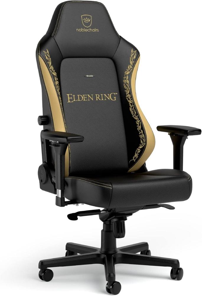 noblechairs Hero Komfortable und Langlebige Gaming Stuhl, Perfekt Optimierte Ergonomie des Stuhls Sorgt für Hohen Sitzkomfort, Belastbarkeit 150 kg (Elden Ring Edition, PU-Kunstleder) Bild 1