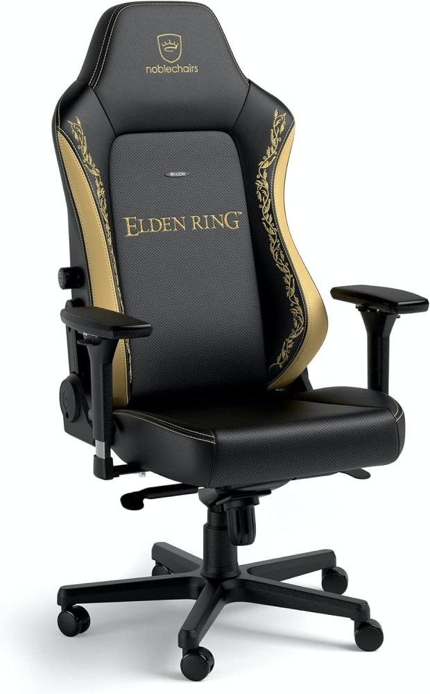 noblechairs Hero Komfortable und Langlebige Gaming Stuhl, Perfekt Optimierte Ergonomie des Stuhls Sorgt für Hohen Sitzkomfort, Belastbarkeit 150 kg (Elden Ring Edition, PU-Kunstleder) Bild 1