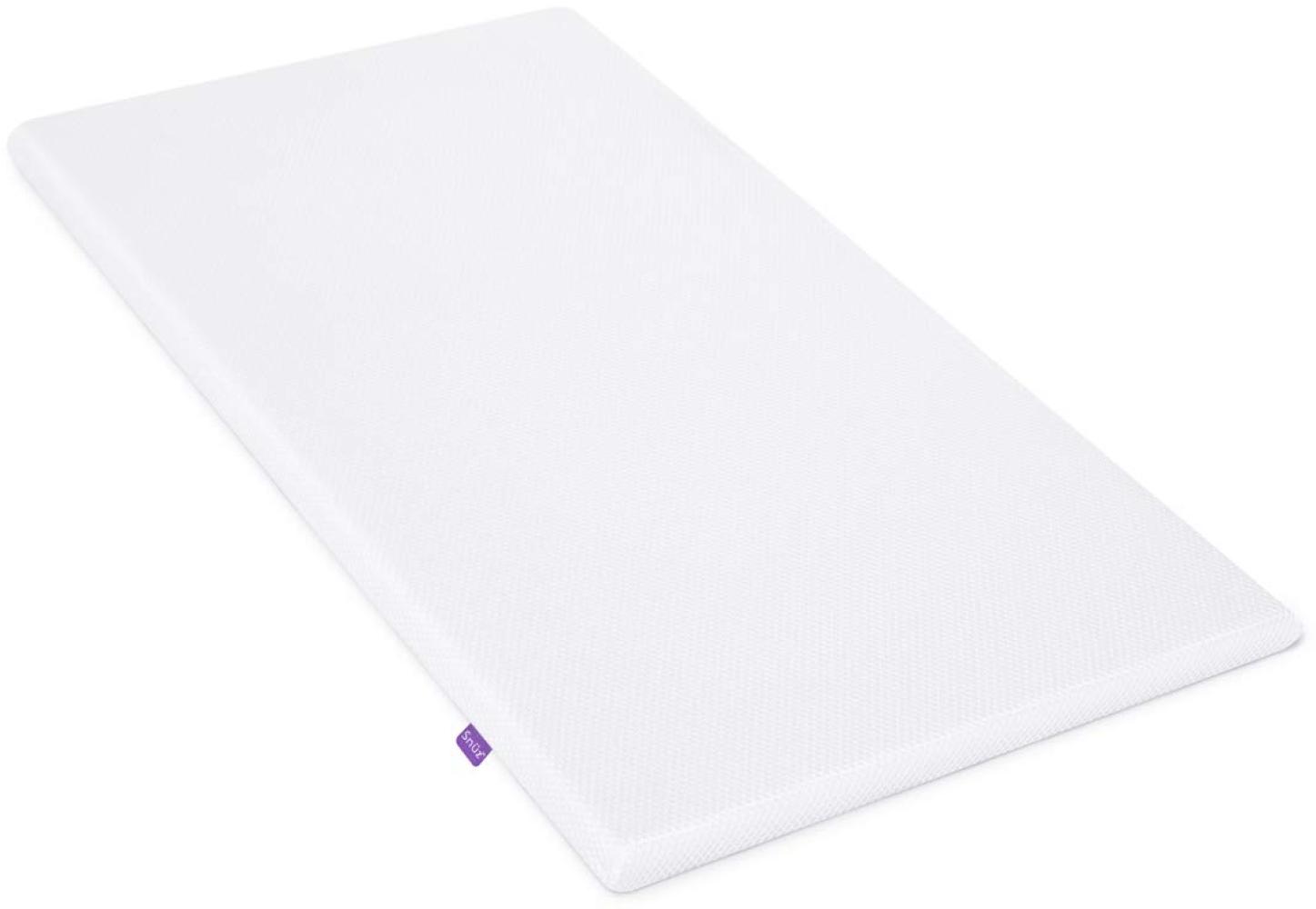 SnuzPod 4 Babymatratze — 40 cm x 75,5 cm — Premium-Schaumstoffmatratze mit 3D-Netzbezug, von Experten empfohlene Unterstützung für Neugeborene, Weiß Bild 1