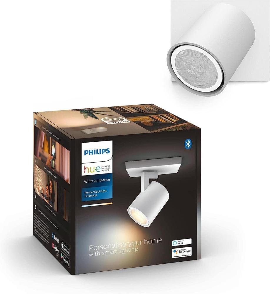 Philips Hue Runner Single Spotlight - White - No Dimmer Switch Bild 1