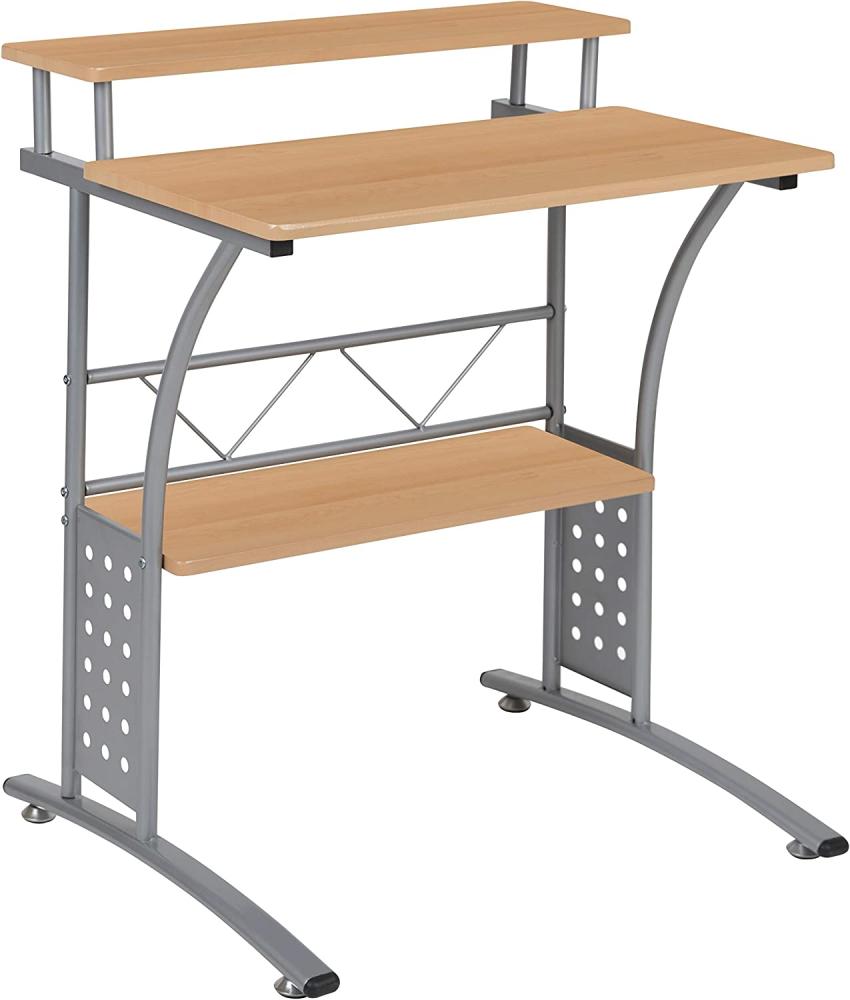 Flash Furniture Computertisch, Metall, Maple, 28 Inch Bild 1