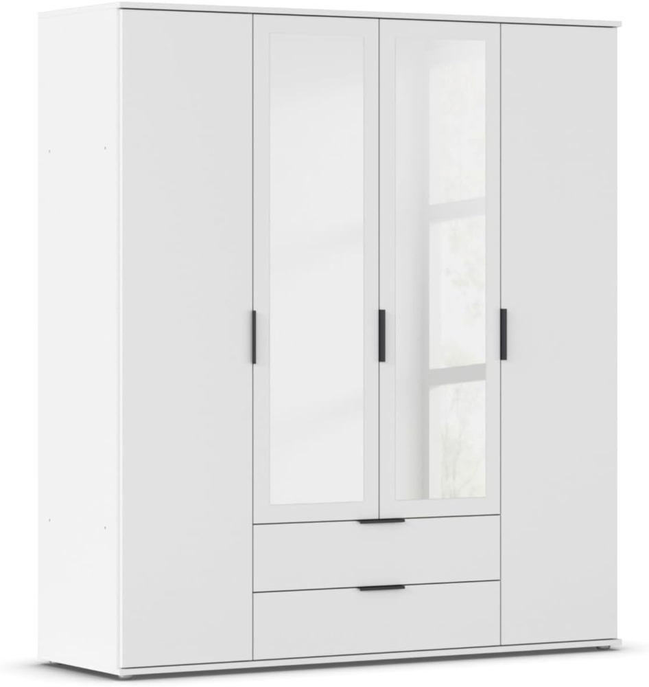 rauch Drehtürenschrank Kleiderschrank Schrank Garderobe Wäscheschrank ESSEA in 2 Breiten mit Spiegel und 2 Schubladen, moderne Griffe MADE IN GERMANY Bild 1