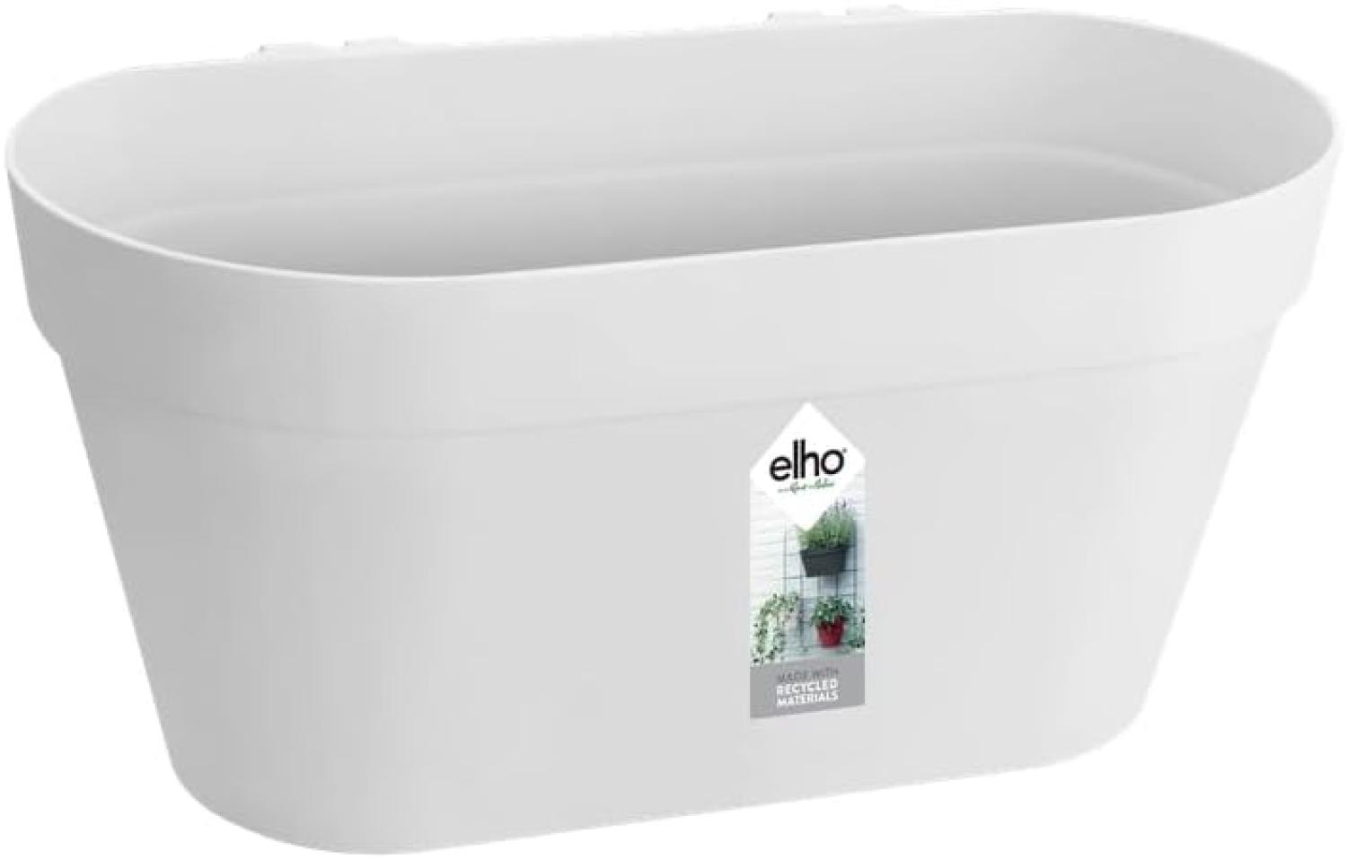 elho Loft Urban Green Wall Pflanztopf Duo 28 - Blumentopf für Balkon & Außen - Ø 28. 0 x H 13. 2 cm - Weiß/Weiss Bild 1