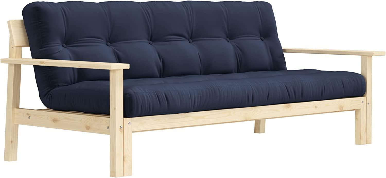 Schlafsofa UNWIND - Matratze Navy / Gestell Natur - Karup Design Bild 1