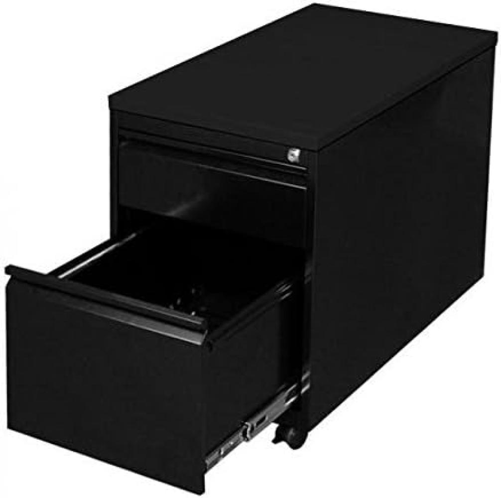 Stahl Büro Rollcontainer Bürocontainer mit Hängeregistratur Maße: 61x46x79cm RAL 9005 Schwarz 505311 Bild 1