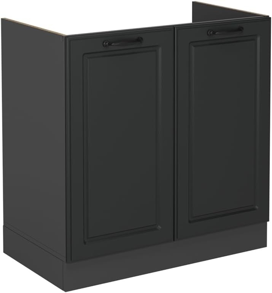 Vicco Spülenunterschrank R-Line, Anthrazit Landhaus, 80 cm ohne Arbeitsplatte Bild 1