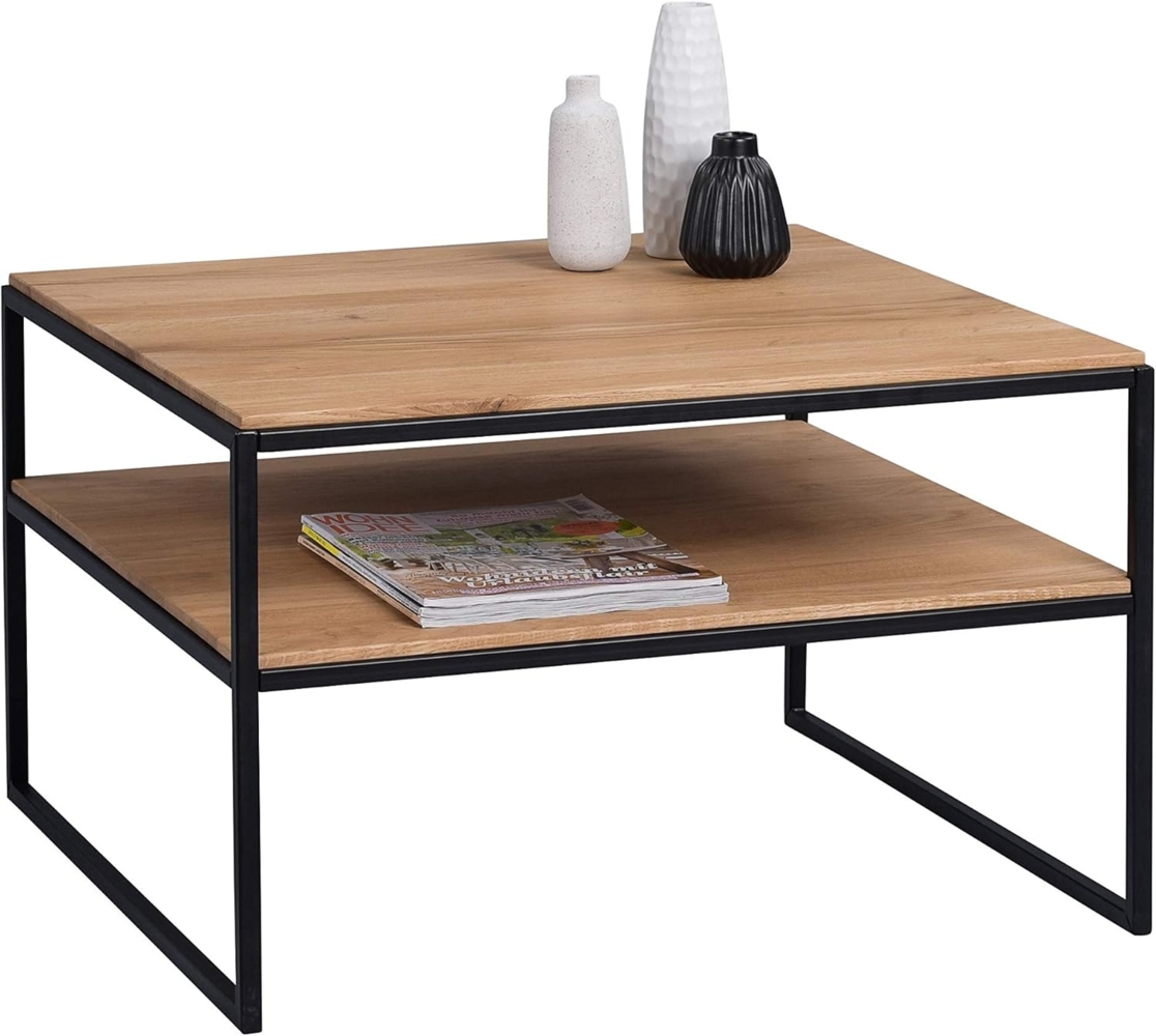 M2 Kollektion Mika 1 Couchtisch/Beistelltisch, Holz, braun, Länge, Breite 65cm, Höhe 45cm Bild 1