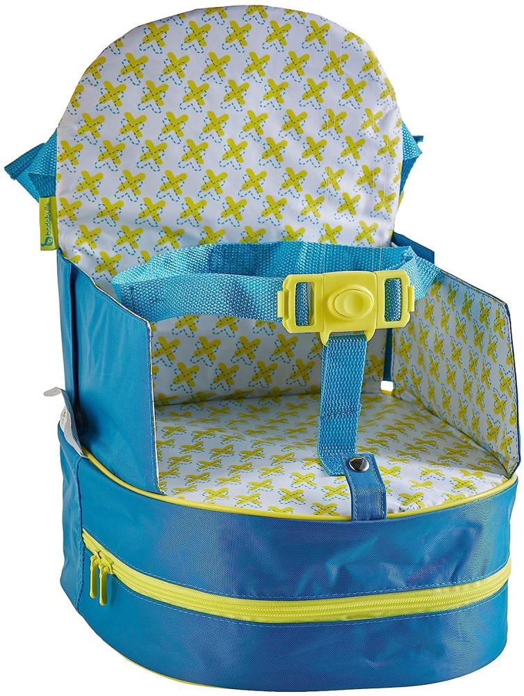 Badabulle Sitzerhöhung, für unterwegs und für Stuhl, als Rucksack tragbar, türkis, 10 cm Bild 1
