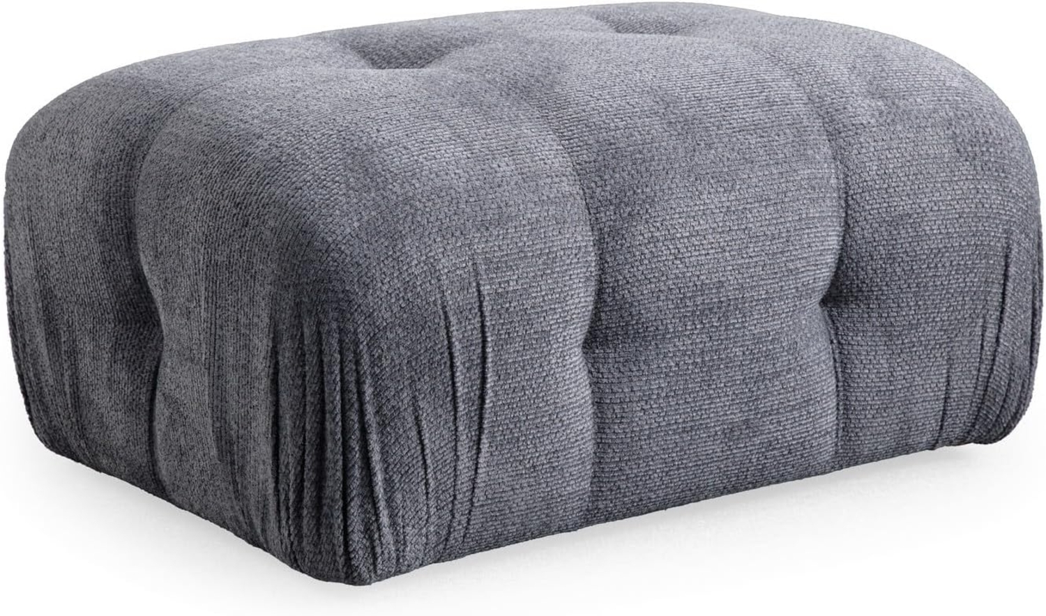 Atelier Del Sofa Stylish Pouffe with Beech Wood Frame, 100% Polyester Fabric, Grey Foam & Pillows Included, 95 x 65 x 75 cm | Modern Design for Living Room & Bedroom Bild 1