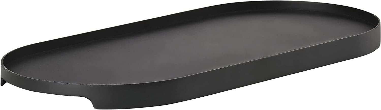 Zone Denmark Tablett Singles, Oval, Serviertablett, Dekotablett, Metall / Eisen, Black, 35 x 16 cm, 332040 Bild 1