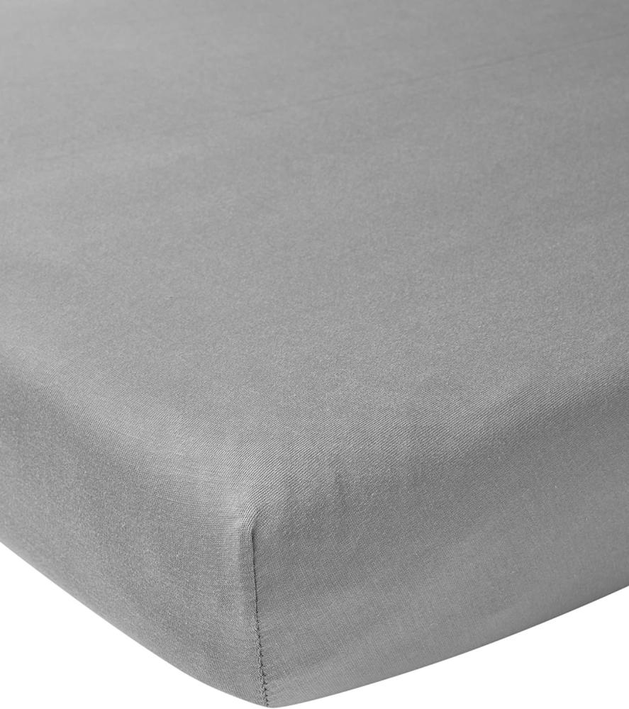 Meyco Jersey Spannbetttuch grau, 60x120 cm Bild 1