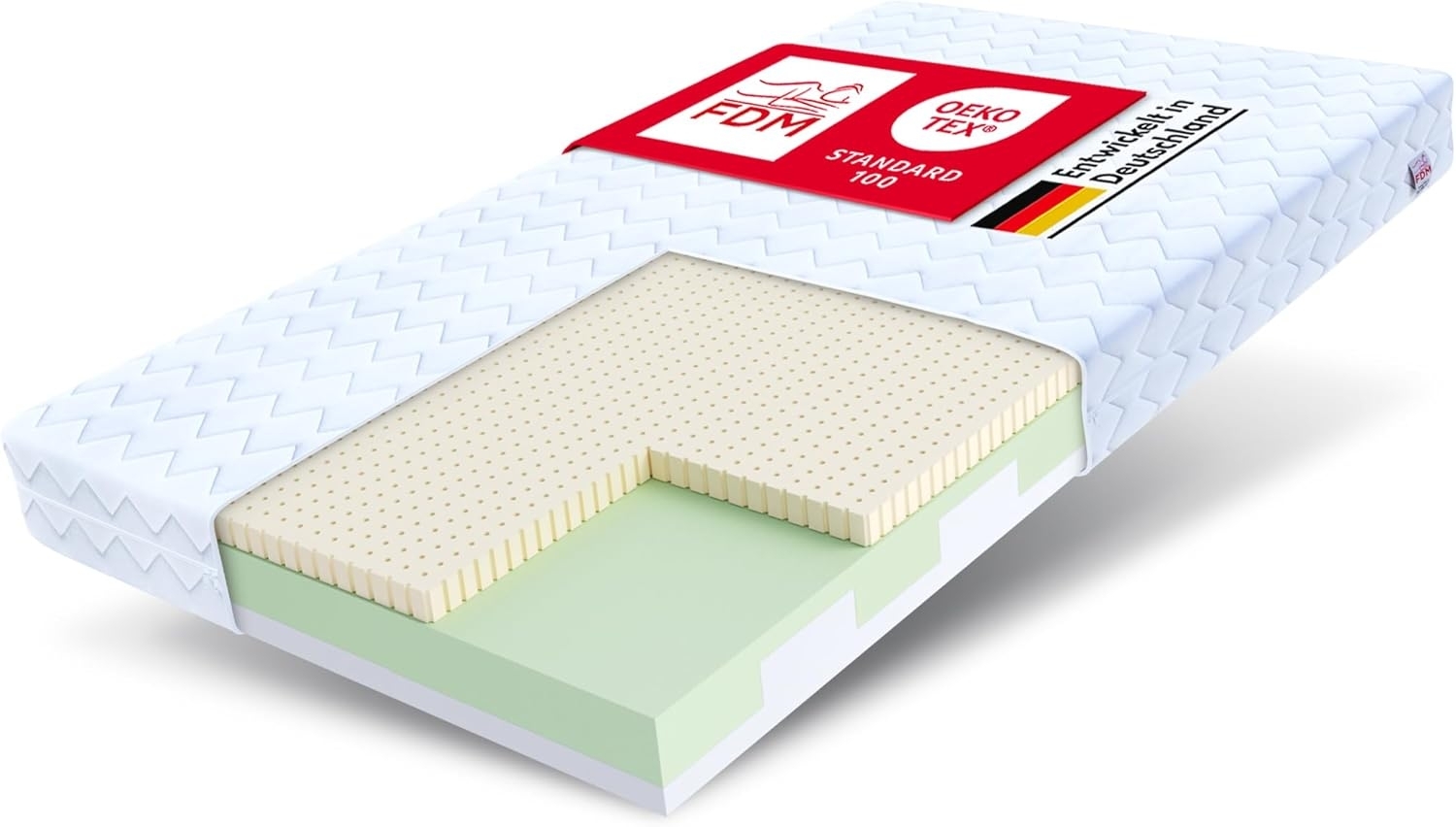 Matratze 80x190 CORATO Kaltschaum H3 LATEX H2 Höhe 11 cm Bild 1