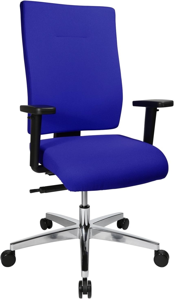 Topstar Profistar 15 Bürostuhl, Schreibtischstuhl, inkl. Armlehnen H1, Stoff, 56 x 67 x 109 cm, royalblau Bild 1