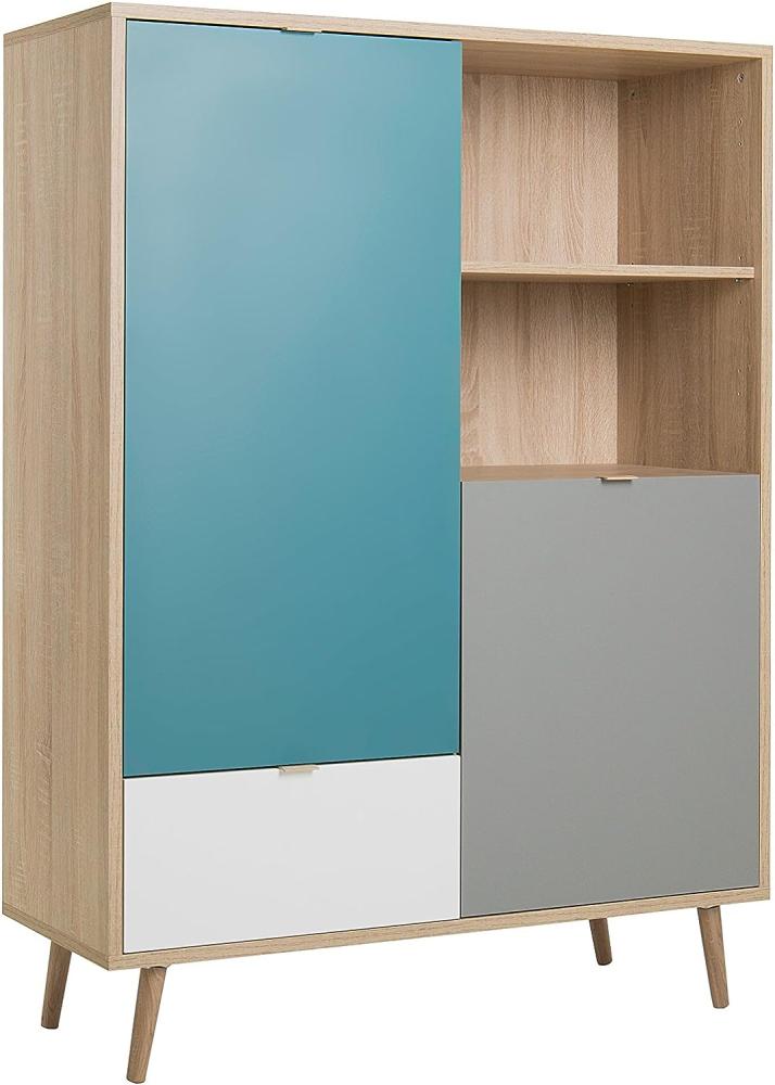 Finori 'Cuba 53' Highboard, Eiche Tricolor, 103 x 139 cm Bild 1