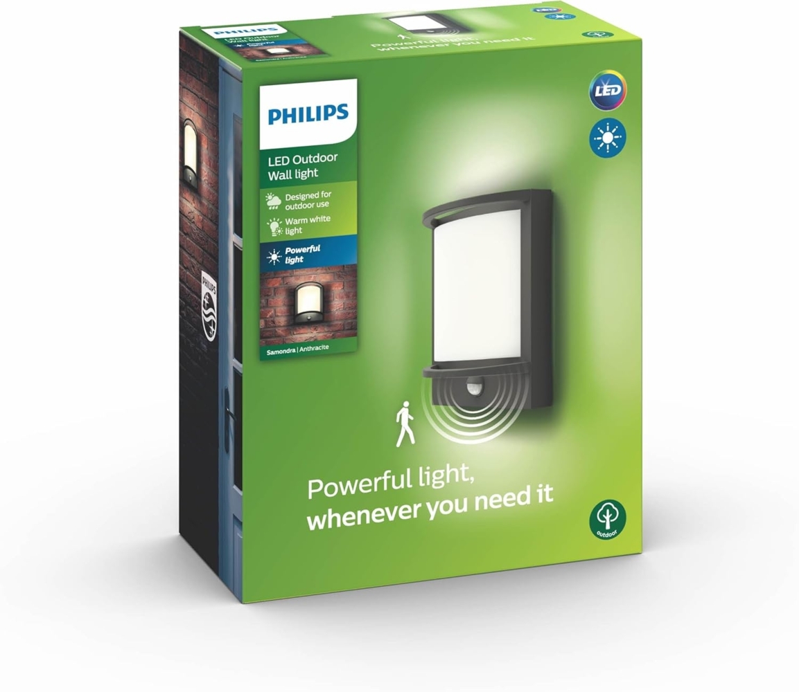 Philips Samondra IR wall lantern anthracite 1x12 Bild 1