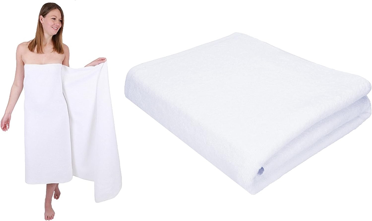 Betz Badetuch 2 Stück Saunatücher groß XXL Berlin 100x200 cm, 100% Baumwolle (Set, 2-St), Badetuch Saunatuch Badetücher Saunatücher Bild 1