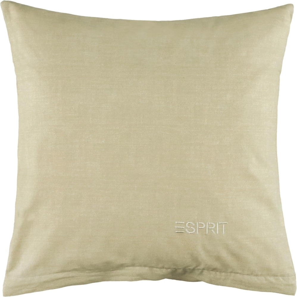 Esprit Bettwäsche HARP Renforcé Kissenbezüge und Bettwäsche, Baumwolle, 2 teilig, 40 x 40 cm 2er Pack in Beige Bild 1