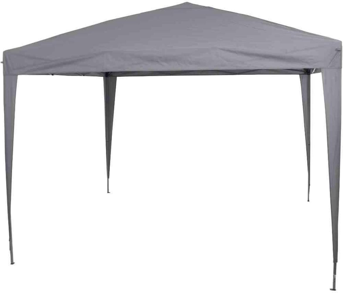 SIENA GARDEN Starter Pavillon 300x300 cm, grau Gestell aus Stahl, grau, Bezug aus Polyester, 160g/m² in grau Bild 1