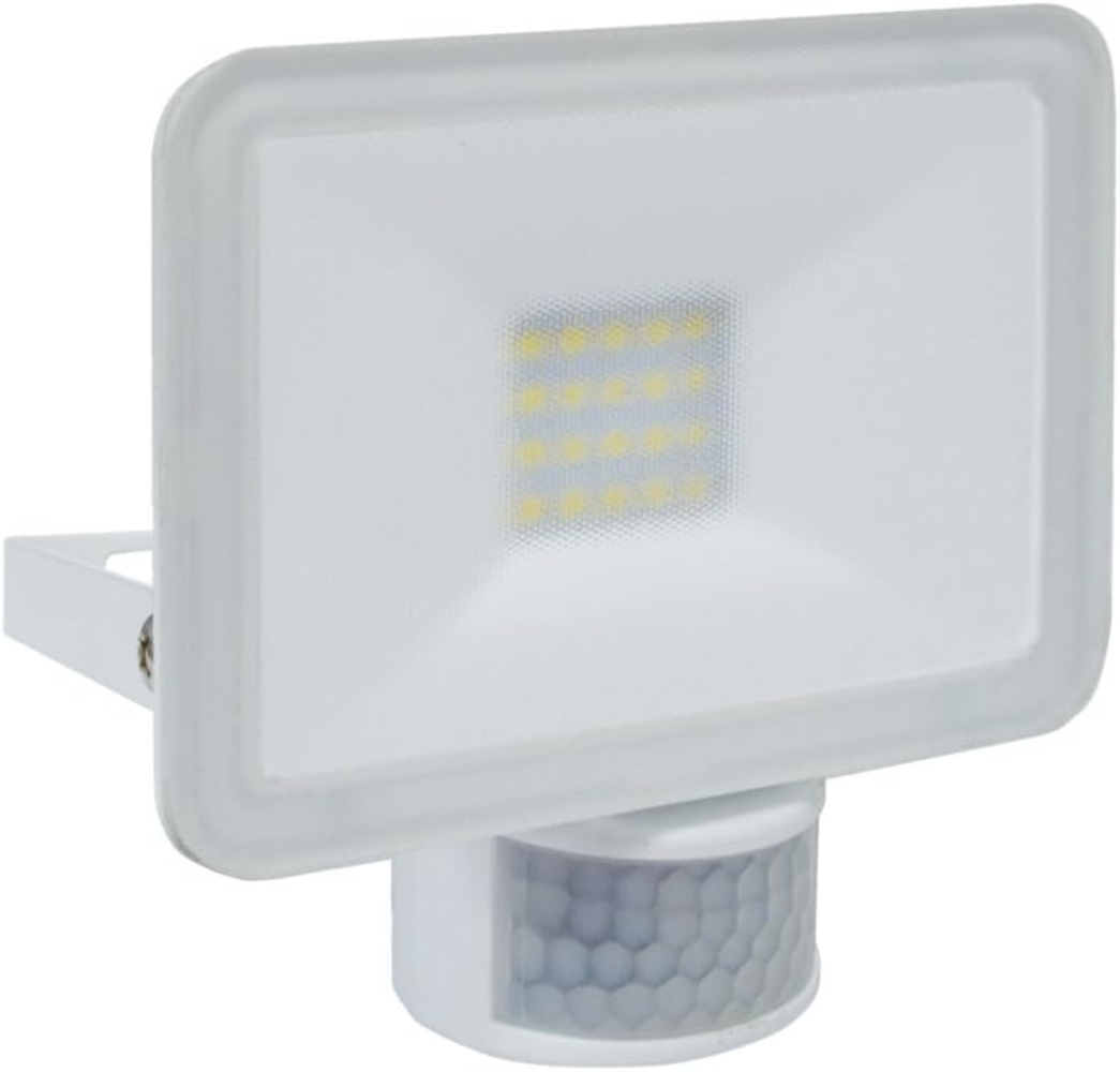 LED Flutlichtstrahler mit Bewegungsmelder 110 ° x 6m - 10Watt - IP54 in weiß Bild 1