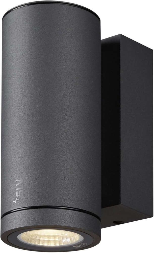 SLV No. 1003422 ENOLA ROUND S single Outdoor LED Wandaufbauleuchte anthrazit IP 65 Bild 1