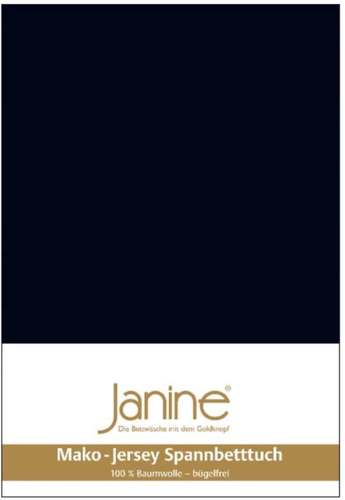 Janine Spannbetttuch 5007 Mako Jersey 140/200 bis 160/200 cm schwarz Fb. 98 Bild 1