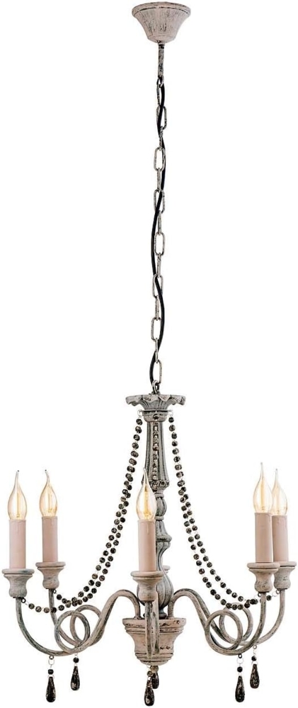 Eglo 49752 Hängeleuchte Vintage COLCHESTER Ø 58cm dimmbar in taupe-antik Bild 1