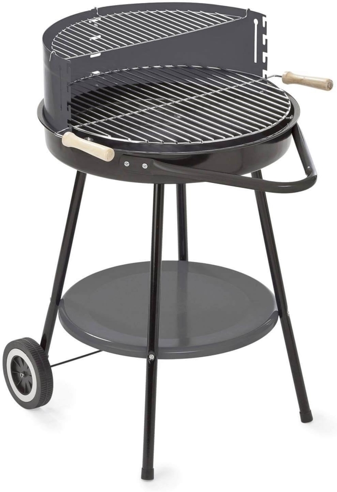 Mr. Gardener Holzkohlegrill Santa FE Inkl. Warmhalterost Landmann Grillwagen, ø 48 cm Bild 1