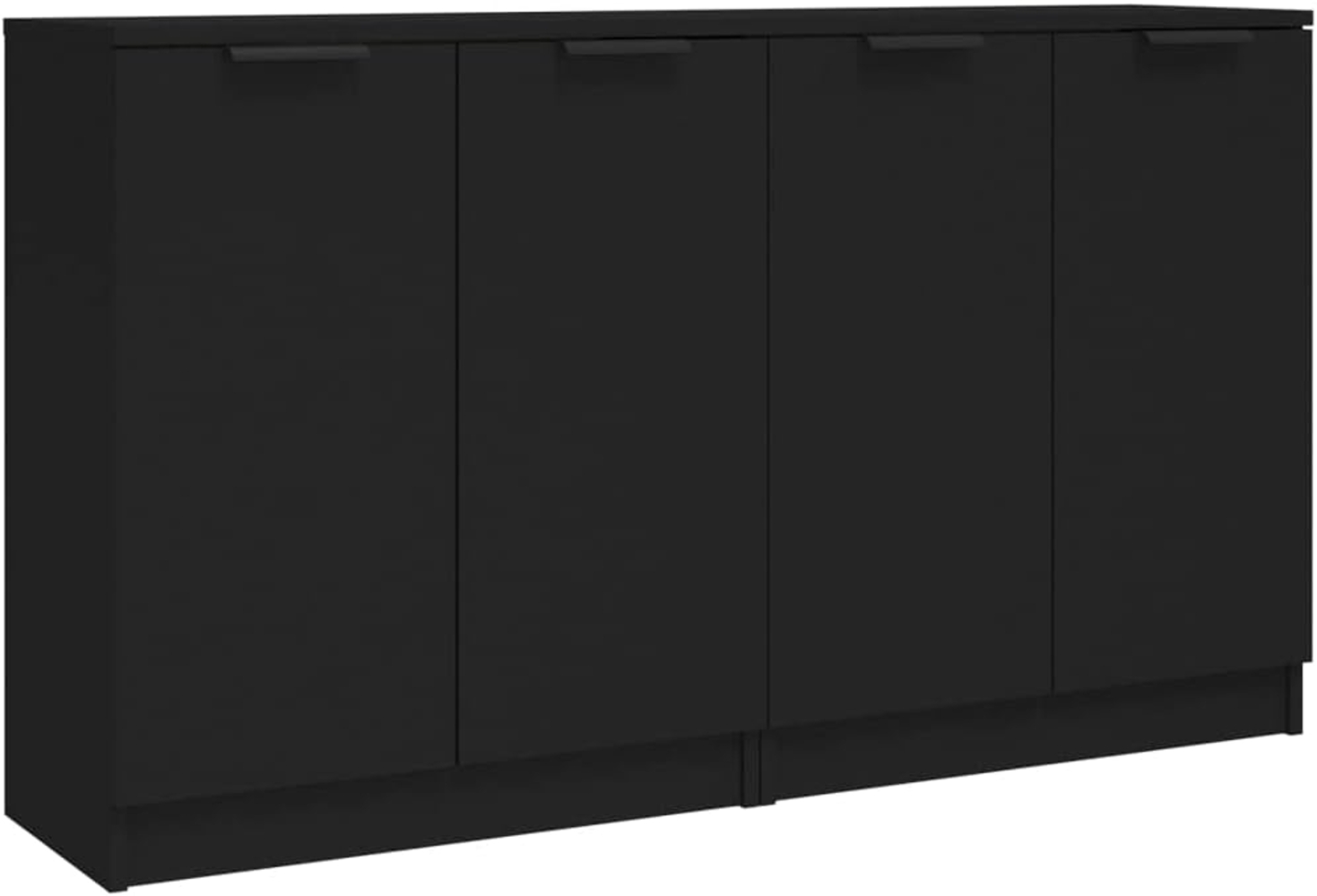 vidaXL Sideboards 2 Stk. Schwarz 60x30x70 cm Holzwerkstoff 3115773 Bild 1