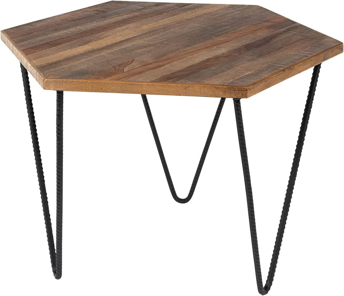 WHITE LABEL LIVING Beistelltisch Cor 6-eckig Höhe 39 cm Bild 1