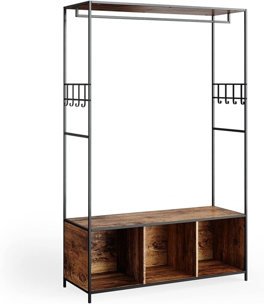 Vicco Kleiderschrank Eiche rustikal 119.5 x 189 cm, Fyrk Bild 1