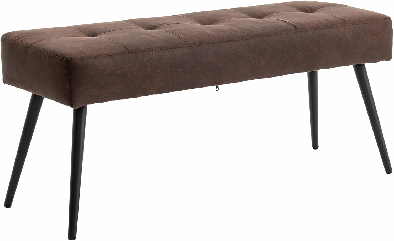 riess-ambiente Sitzbank BOUTIQUE 100cm braun / schwarz (Einzelartikel, 1-St), Wohnzimmer · Microfaser · Metall · Esszimmer· Flur · Schlafzimmer Bild 1