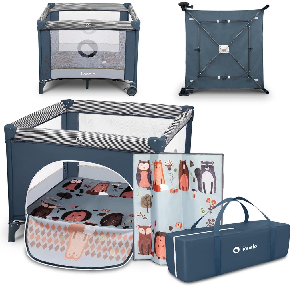 Lionelo Baby Beds And Playpens - Lo-Lene Blue Navy Bild 1