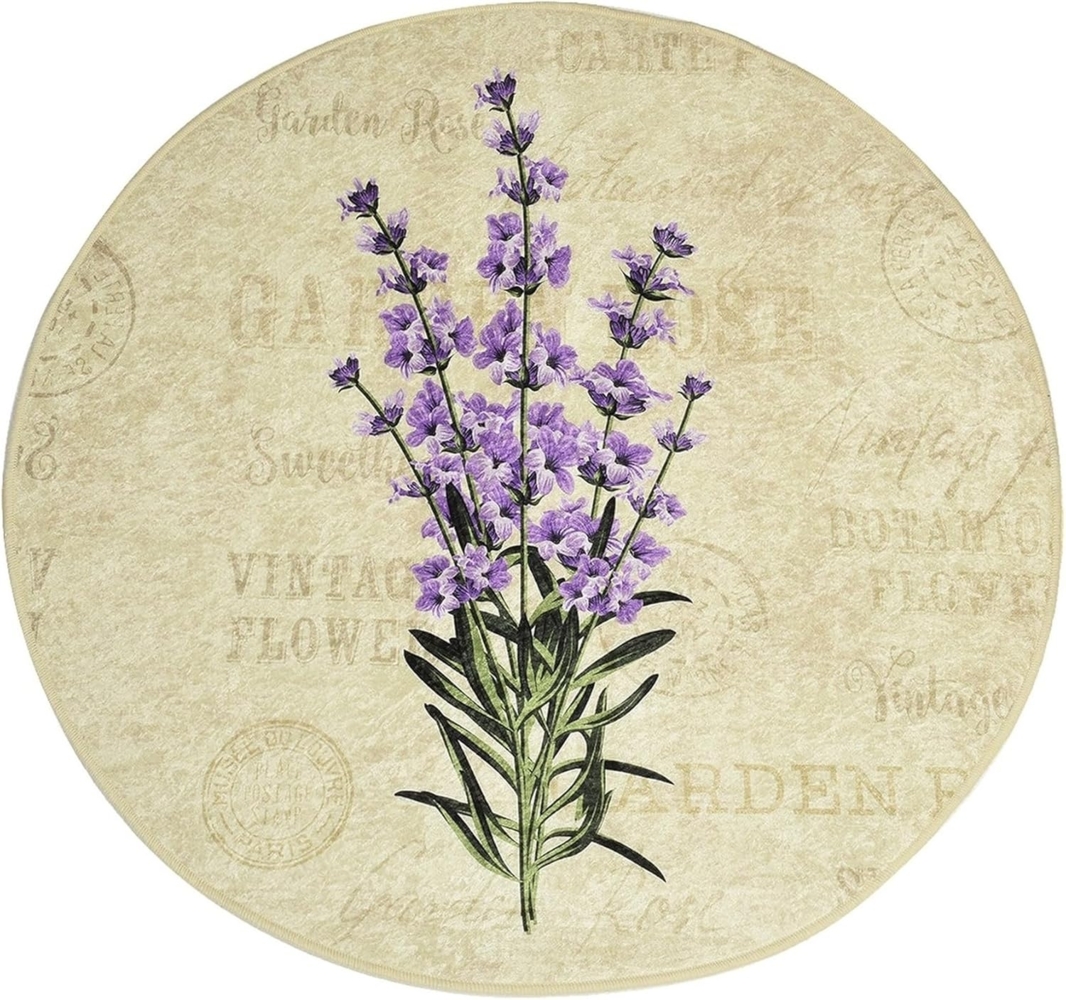 Badteppich mit Lavendel Bild 1