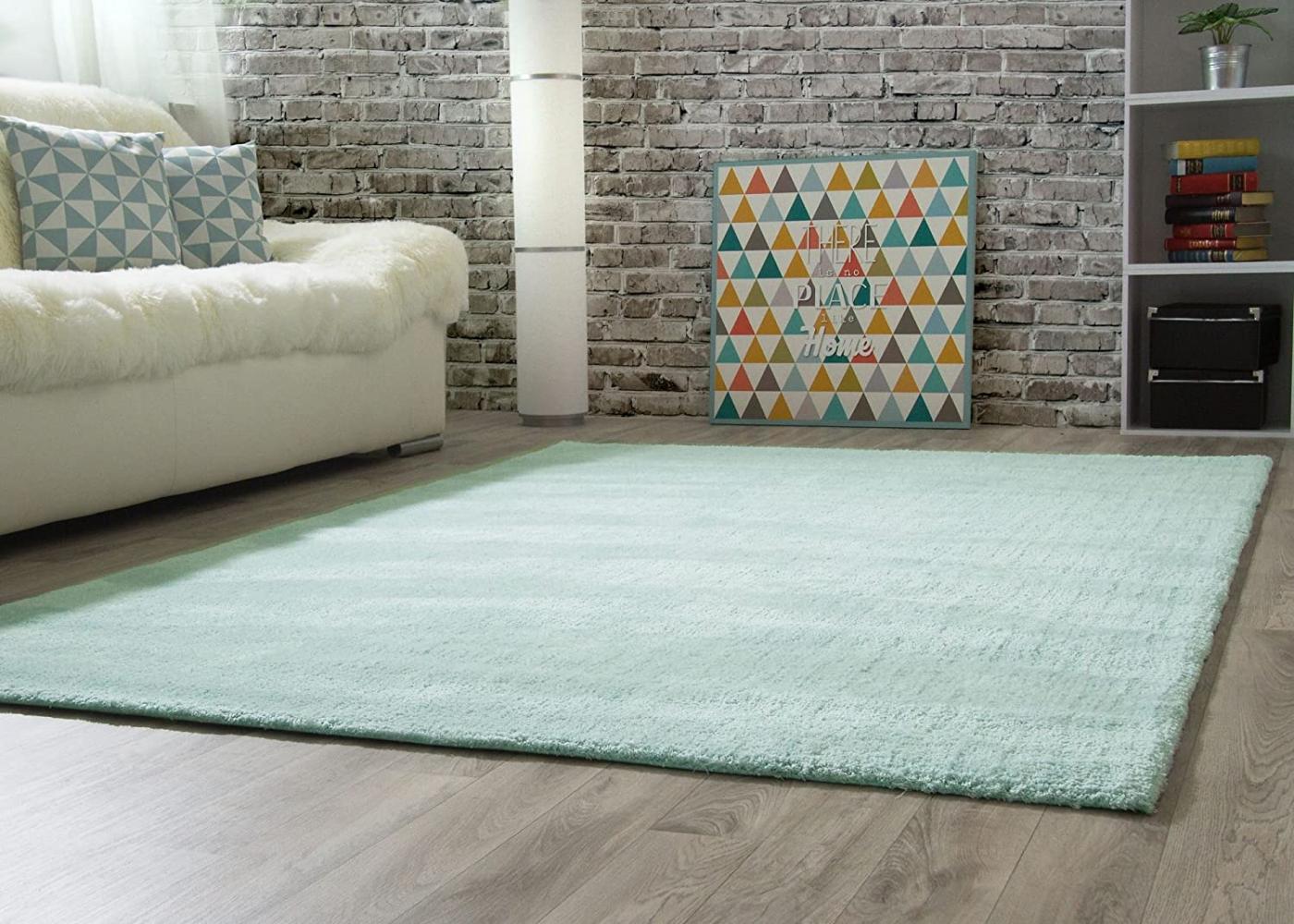 Designerteppich Nicki, Farbe: mint, Größe: 120x180 cm Bild 1