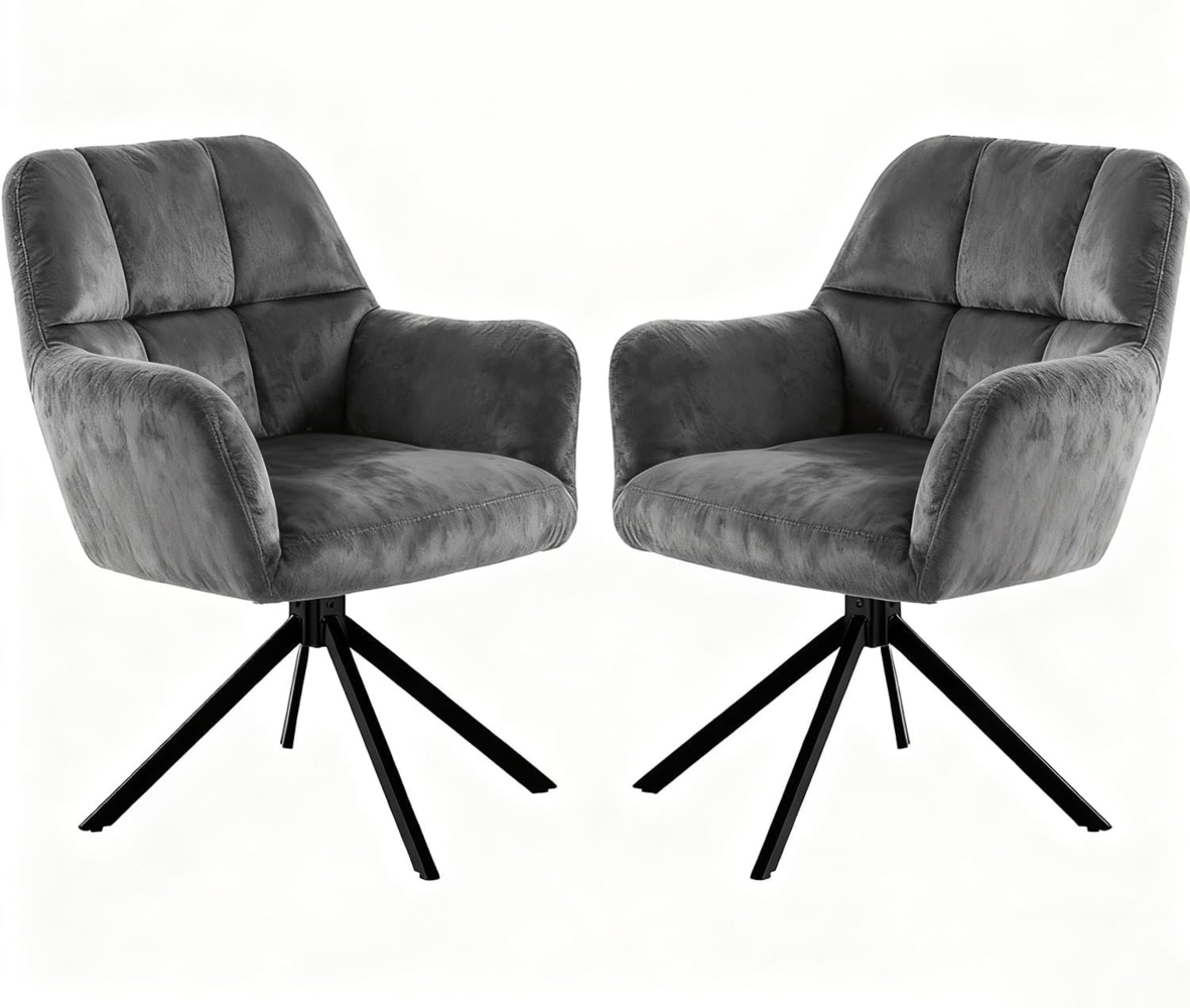 DUMOS Bürostuhl Schreibtischstuhl schminktisch Stuhl kleine Schreibtischstühle mit Rollen niedlicher Drehstuhl mit Rückenlehne armlos Heimbüro Bürostuhl Bild 1