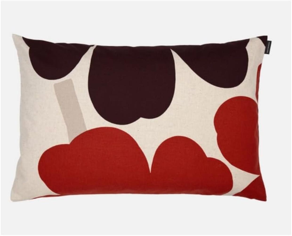 Marimekko Kopkissenbezug Unikko Cotton Red (40x60cm)072554-383 Bild 1