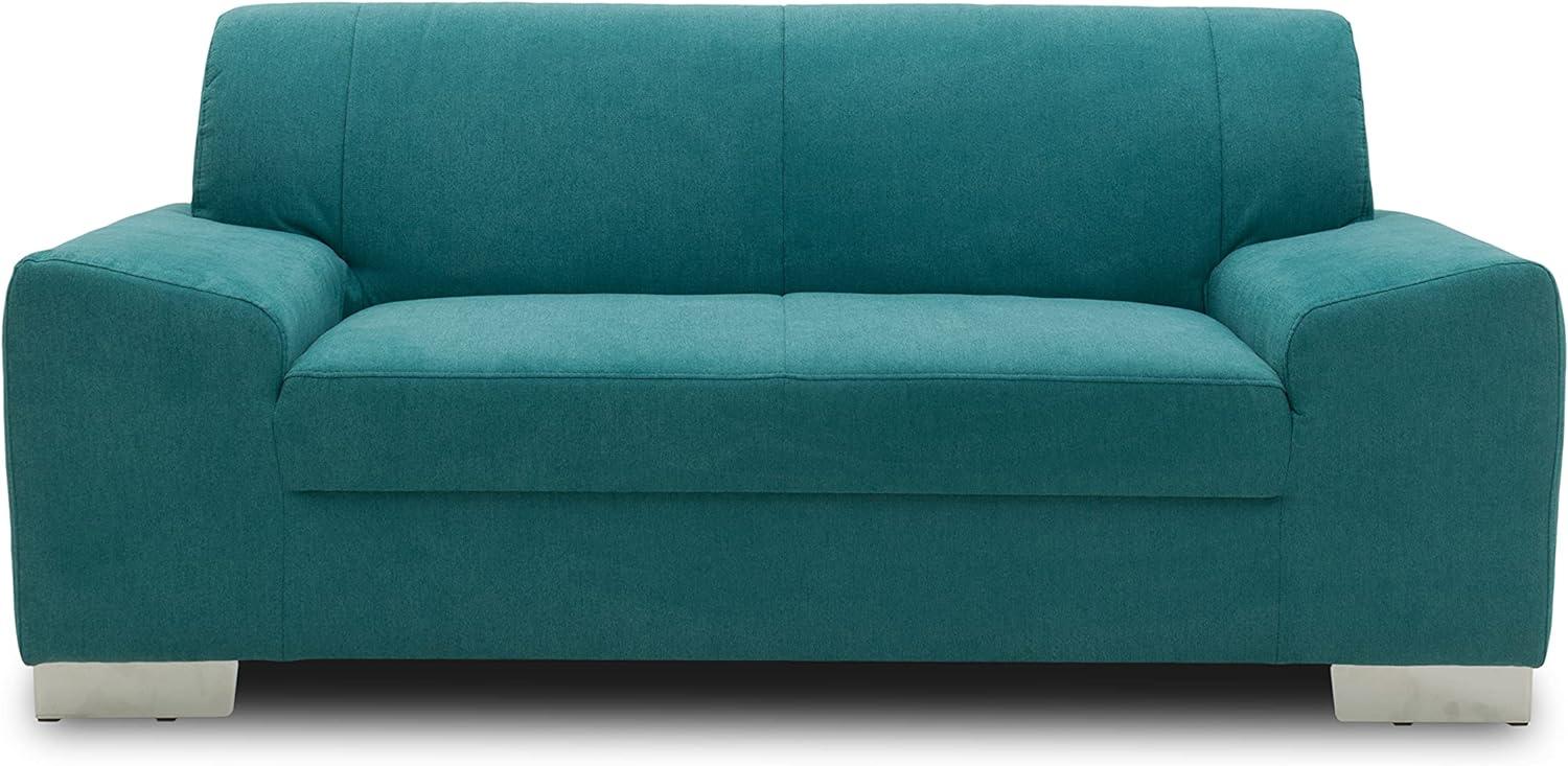 DOMO Collection Sofa Alisson, 2er Couch, 2-Sitzer, 2er Garnitur, 164x83x75 cm, Polstergarnitur in türkis Bild 1