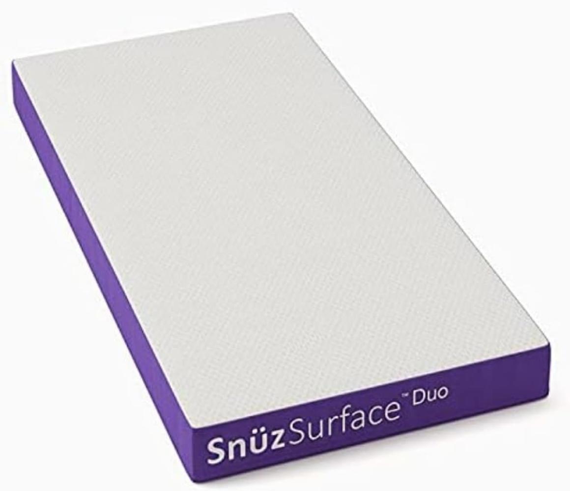 Snuz Taschenfederkern Baby Matratze - Matratze 60x120 cm SnuzSurface Duo Doppelseitige Matratze Kinderbetten, Atmungsaktiv, Staubmilbenhemmend, Kinderbettmatratzen mit Abnehmbarem und Waschbarem Bezug Bild 1