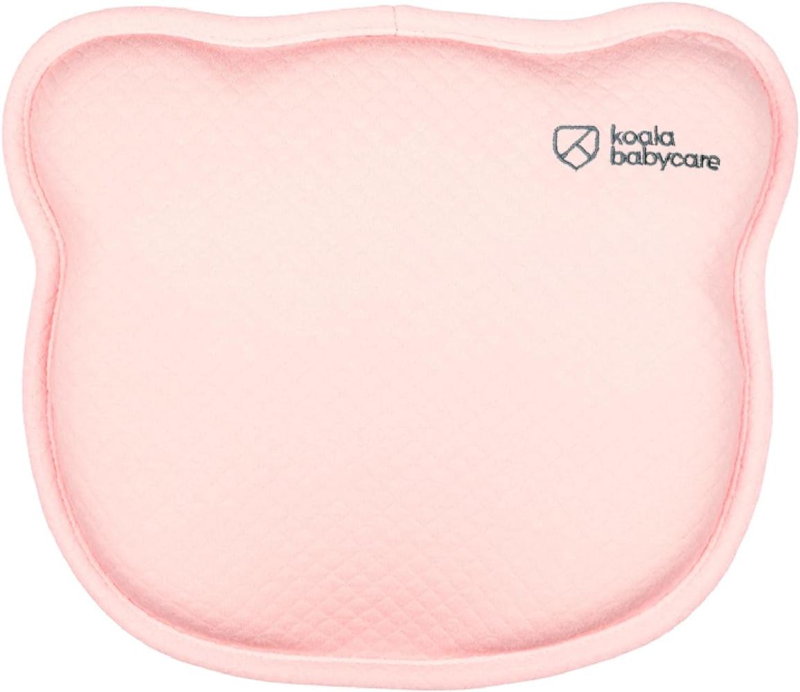 KOALA BABYCARE Babykissen Plagiozephalie, abnehmbar (mit Zwei Kissenbezügen), hilft EIN Plattkopfsyndrom vorzubeugen und zu behandeln. Aus Memory Foam - Rosa - Registriertes Design KBC® Bild 1