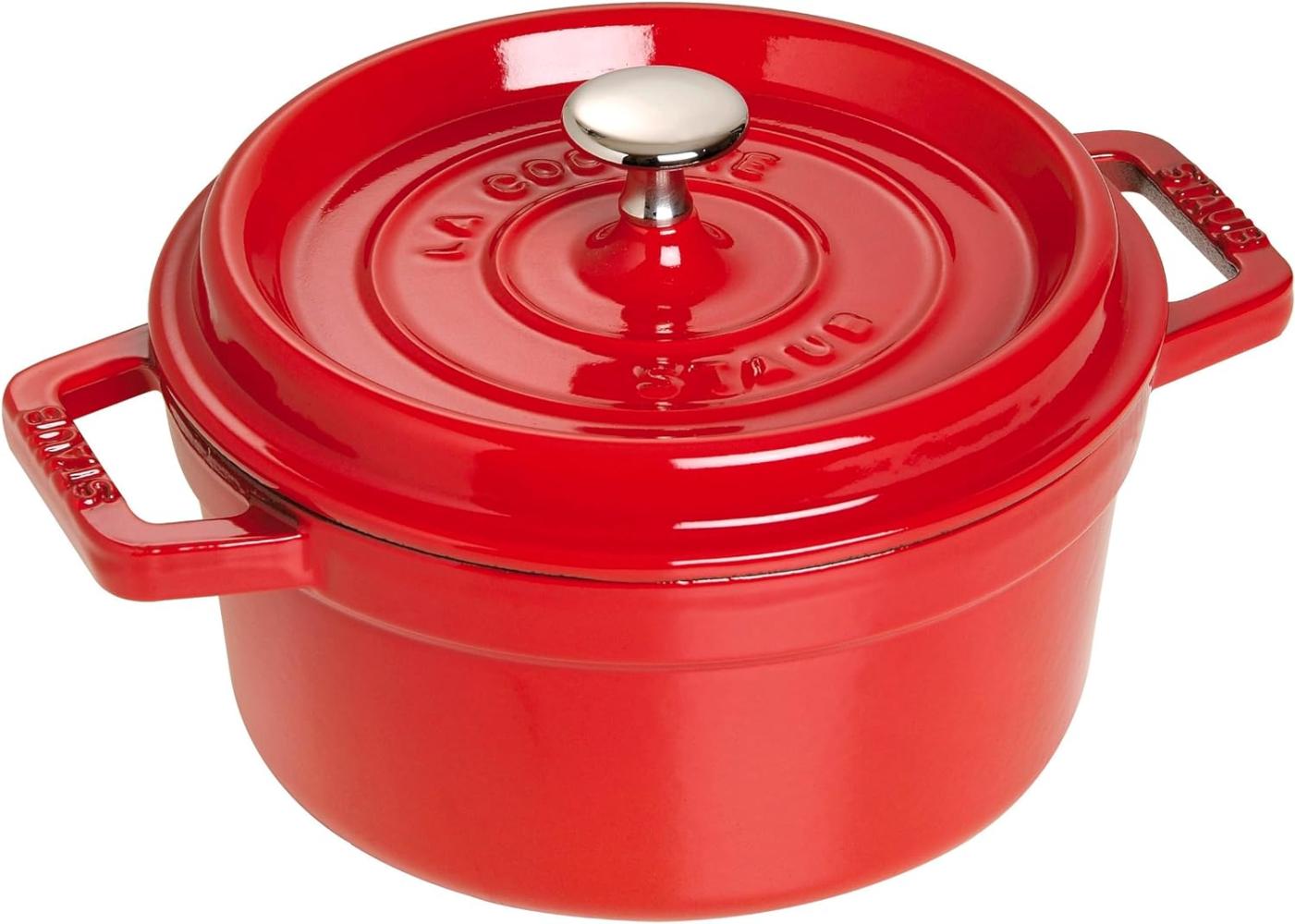 Staub Cocotte, 30 cm | Kirsch-Rot | rund | Gusseisen (40509-861-0) Bild 1