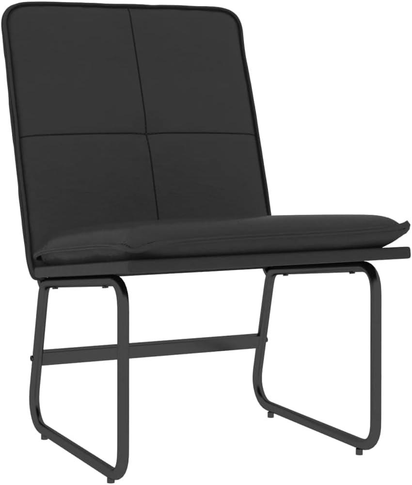 vidaXL Loungesessel Schwarz 54x75x76 cm Kunstleder 351330 Bild 1