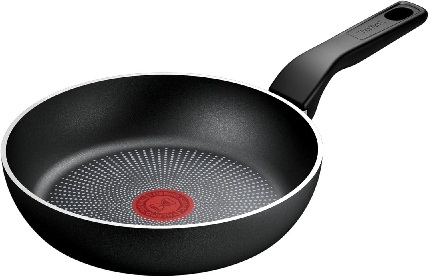 Tefal Recycled On Bratpfanne 24 cm, 100% recyceltes Aluminium, Antihaftbeschichtung, Induktion, Spülmaschinenfest, Schwarz, C2970432 Bild 1