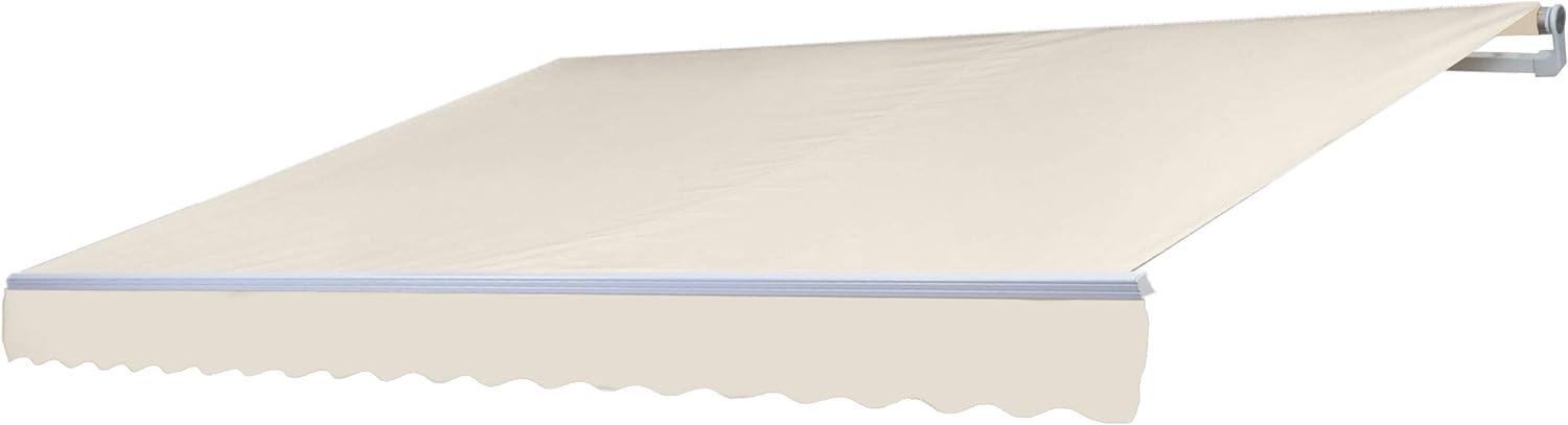 Alu-Markise T791, Gelenkarmmarkise Sonnenschutz 4,5x3m ~ Polyester Creme Bild 1