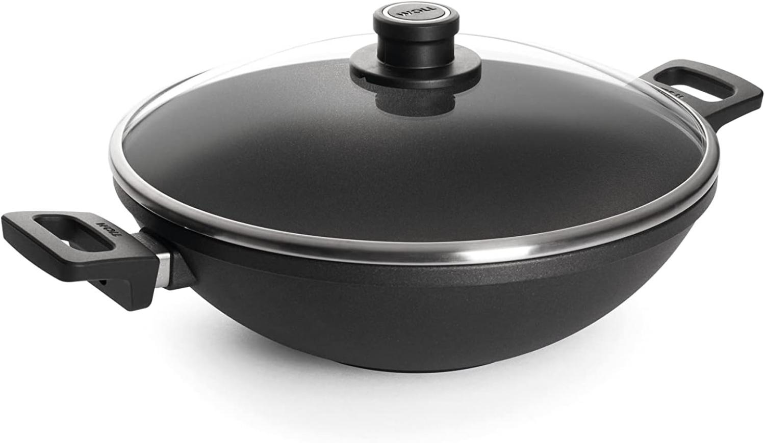 WOLL MADE IN GERMANY Wok Nowo, Aluminiumguss (1-tlg), von Hand gegossen, Ø 32 cm, Induktion, Made in Germany Bild 1