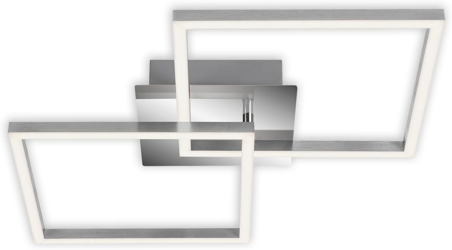 Briloner Leuchten LED Deckenleuchte drehbar, Deckenlampe dimmbar, 24 Watt, 1. 800 Lumen, 3. 000 Kelvin, chrom-silberfarbig, W, 620 x 368 x 73 mm (LxBxH) Bild 1