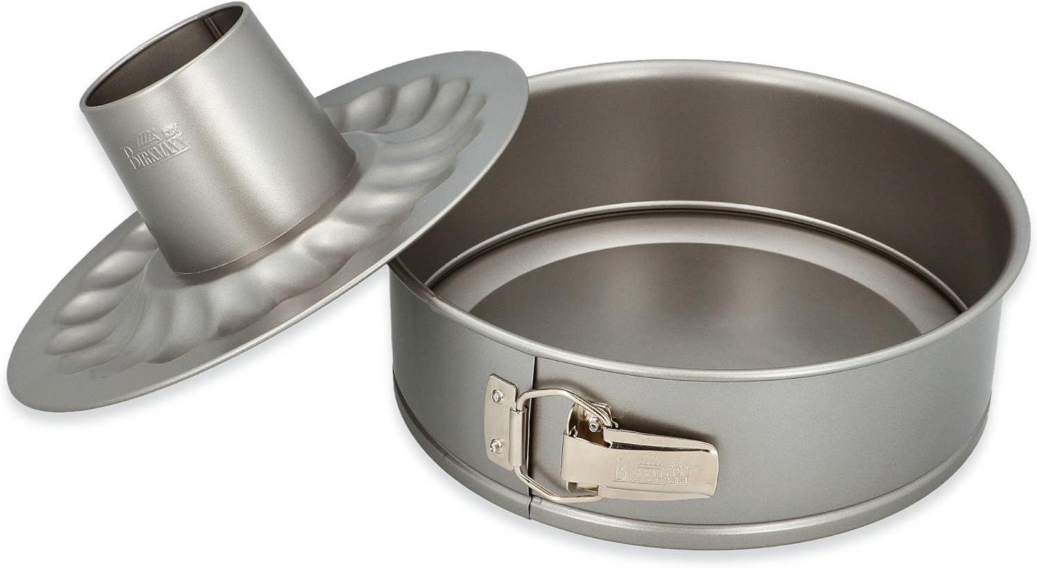 Birkmann Basic Baking Springform mit zwei Böden, Backform, Kuchenform, Kuchenbackform, Karbonstahl, Ø 26 cm, 883055 Bild 1