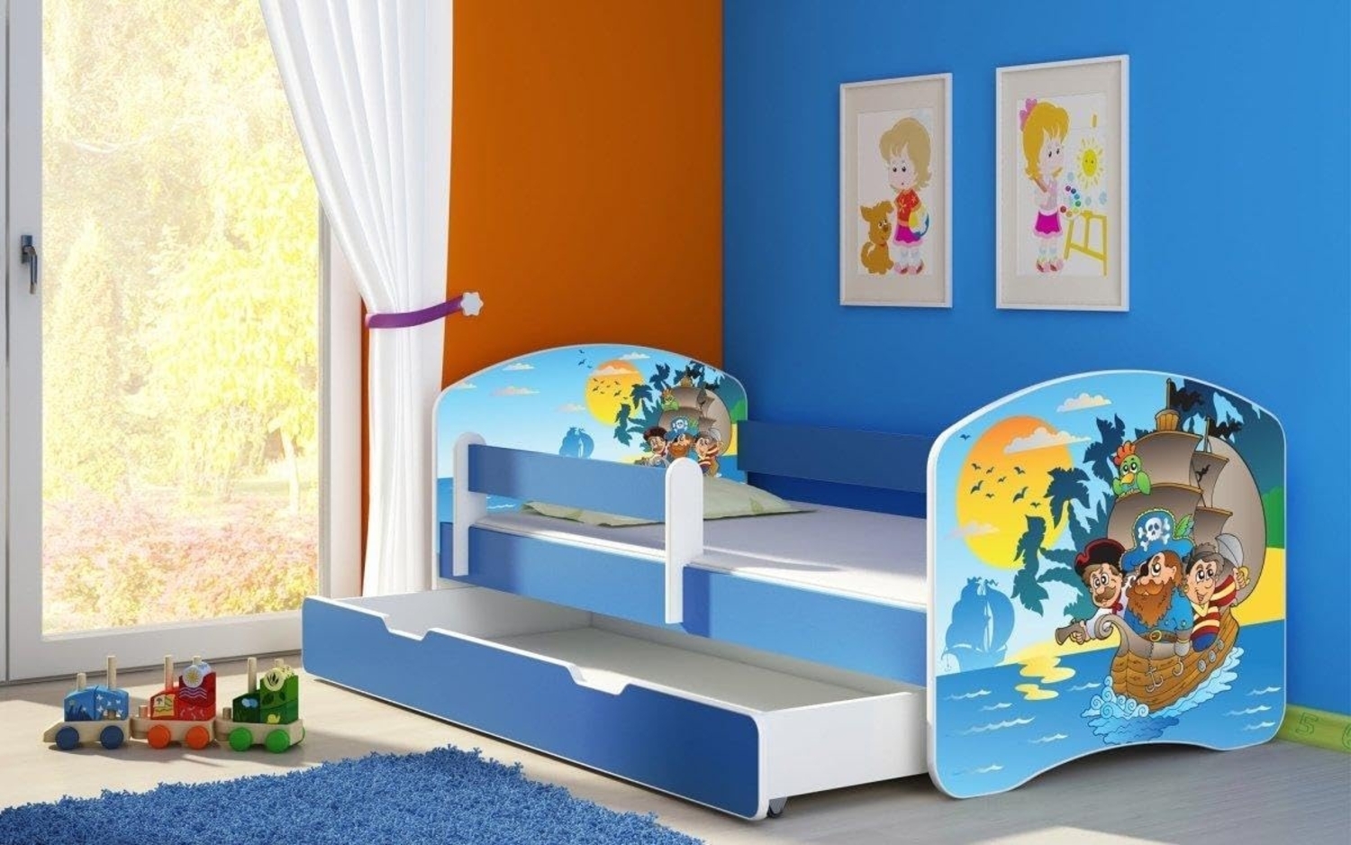 Kinderbett Dream mit verschiedenen Motiven 180x80 Pirates Bild 1