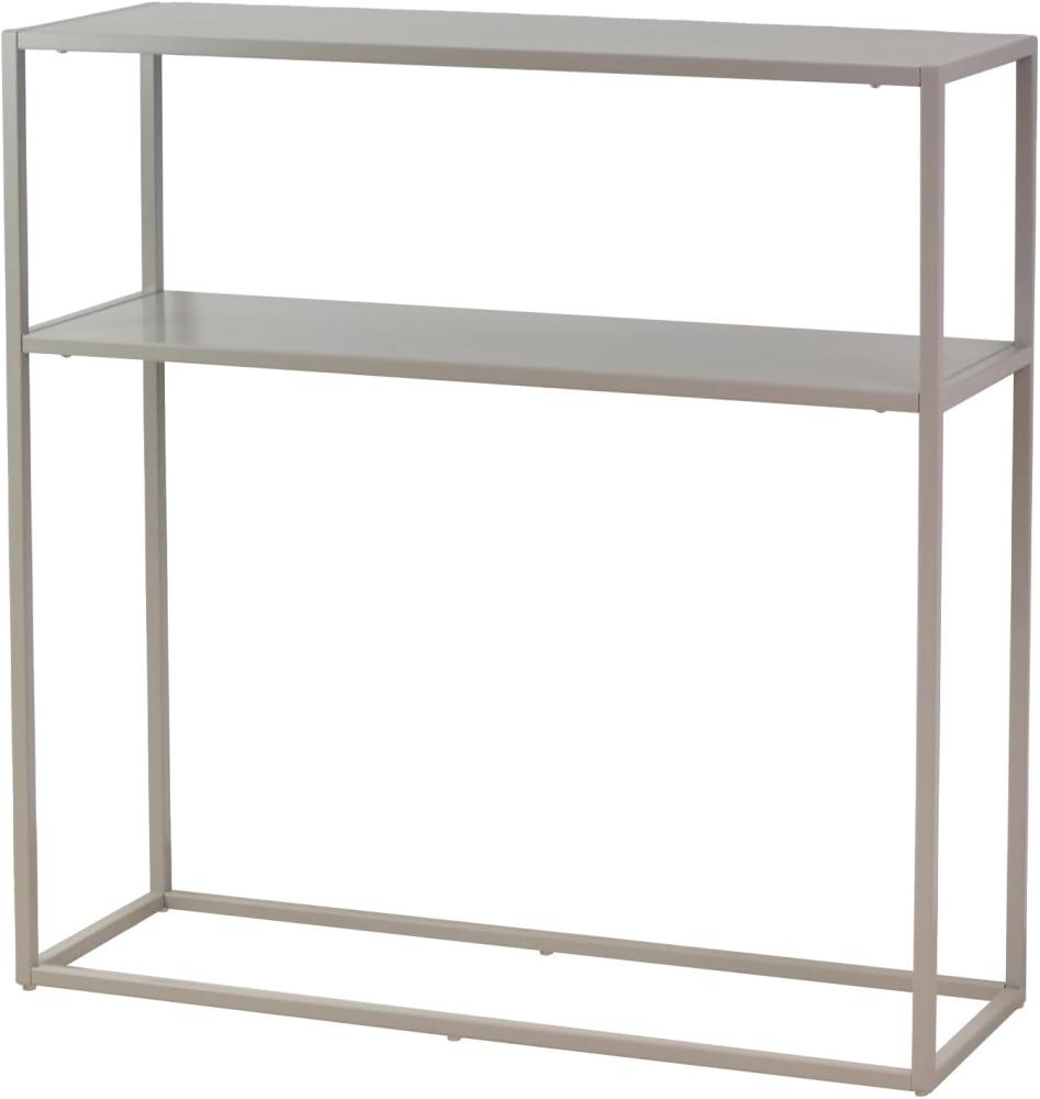 osoltus cube Industrie Stil Konsolentisch Konsole Stahl warm grey 80x25x80cm Bild 1