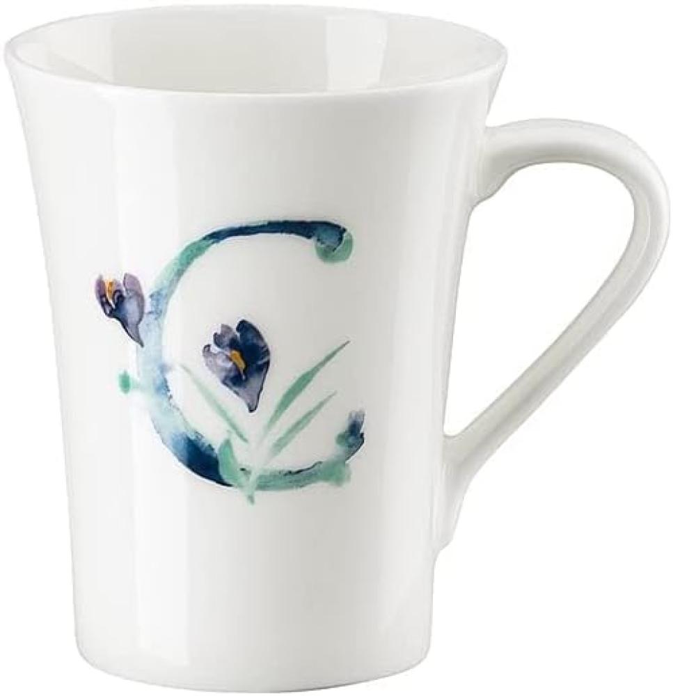 Becher mit Henkel Flower Alphabet C-Crocus Hutschenreuther Becher, Handpflege Bild 1