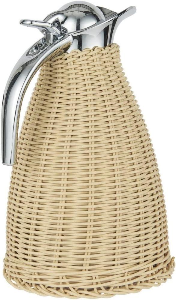 Thermoskanne Kaffeekanne 1500 ml Rattan Edelstahl Natur Ib Laursen 1619-30 Bild 1